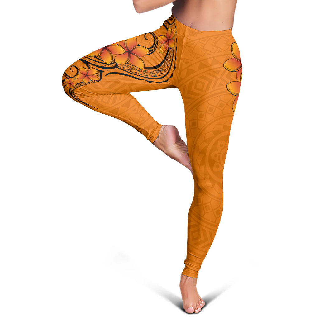 Hawaii Legging Tribal Tattoo Polynesia Plumeria Flower