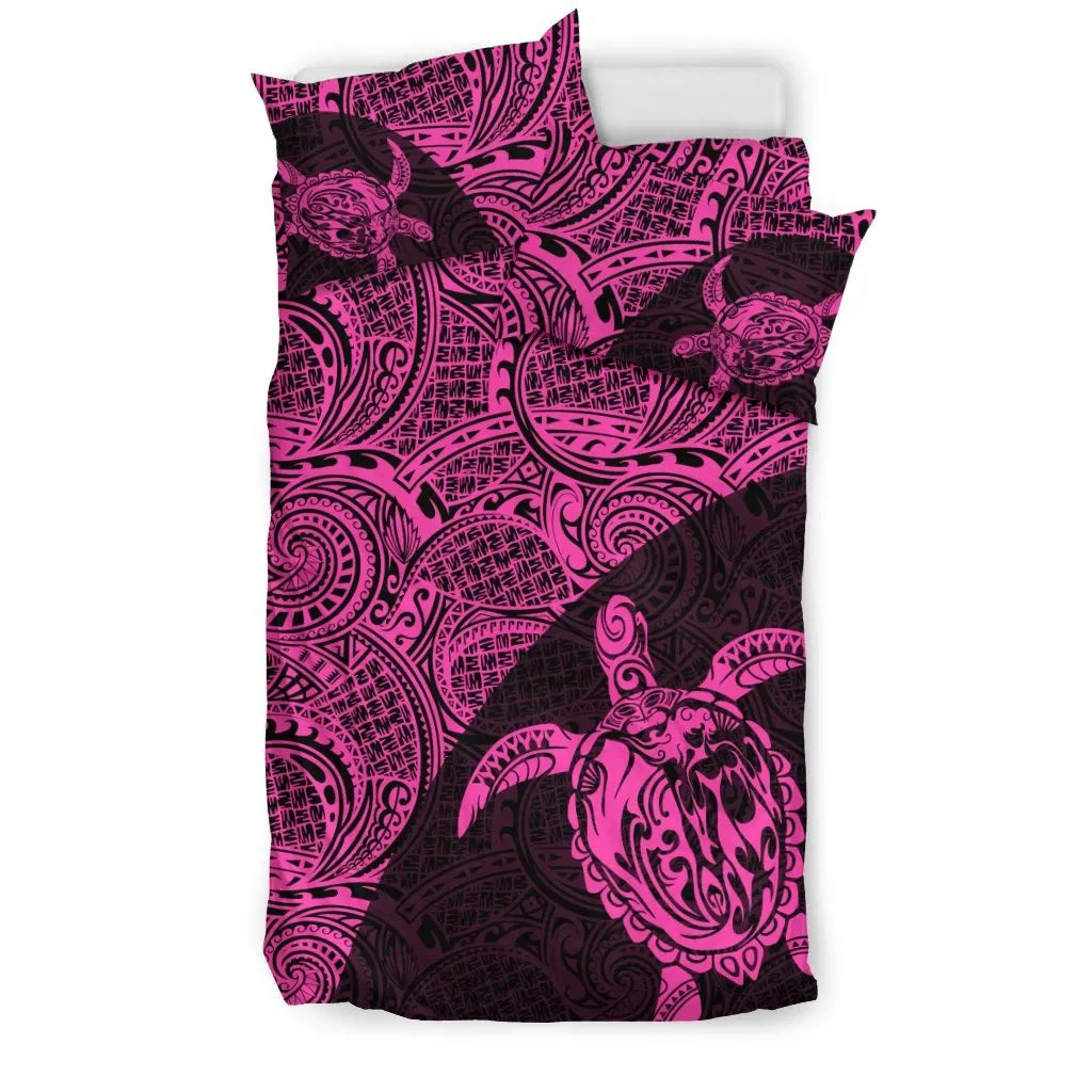 Turtle Mermaid Polynesian Duvet Cover Set 02