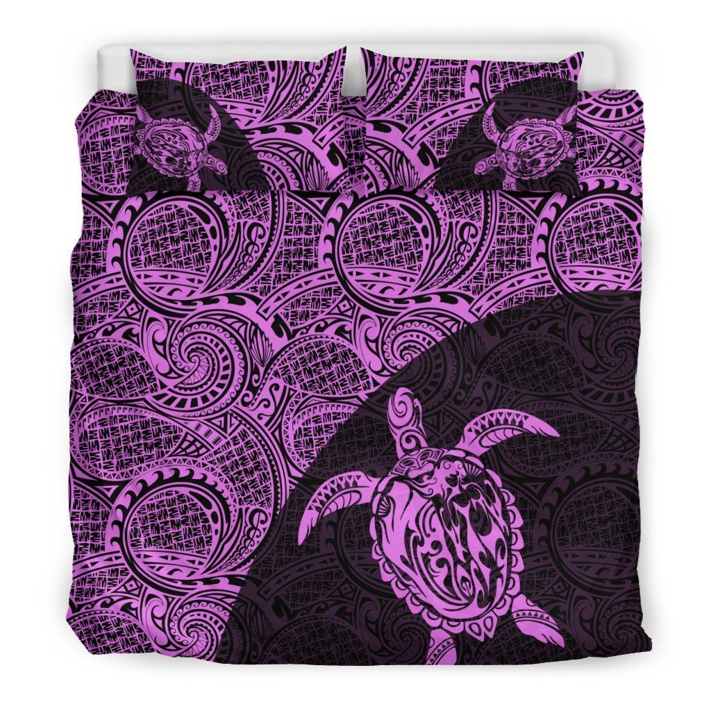 Turtle Mermaid Polynesian Duvet Cover Set 05