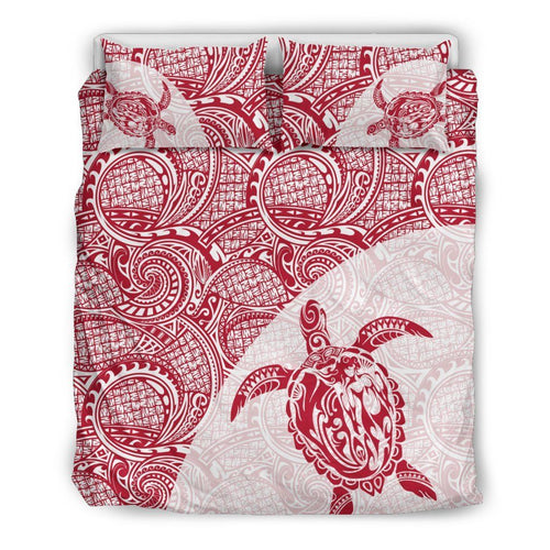 Turtle Mermaid Polynesian Duvet Cover Set 06