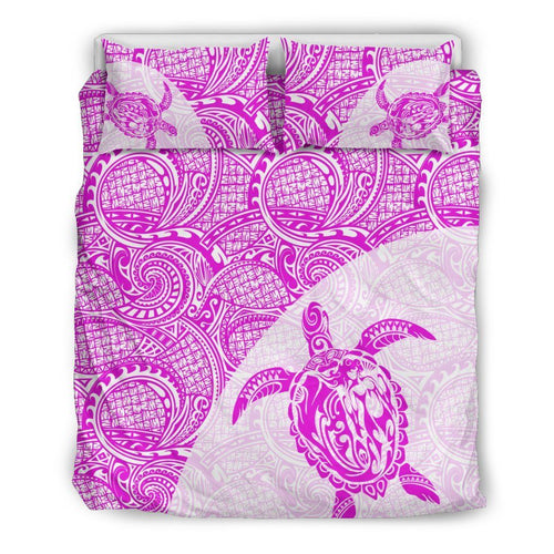 Turtle Mermaid Polynesian Duvet Cover Set 07