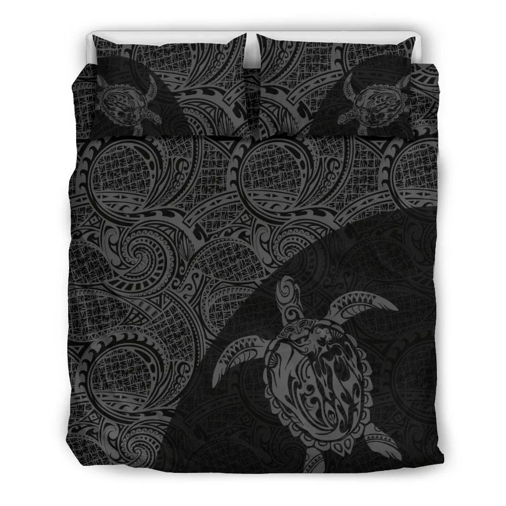 Turtle Mermaid Polynesian Duvet Cover Set 11