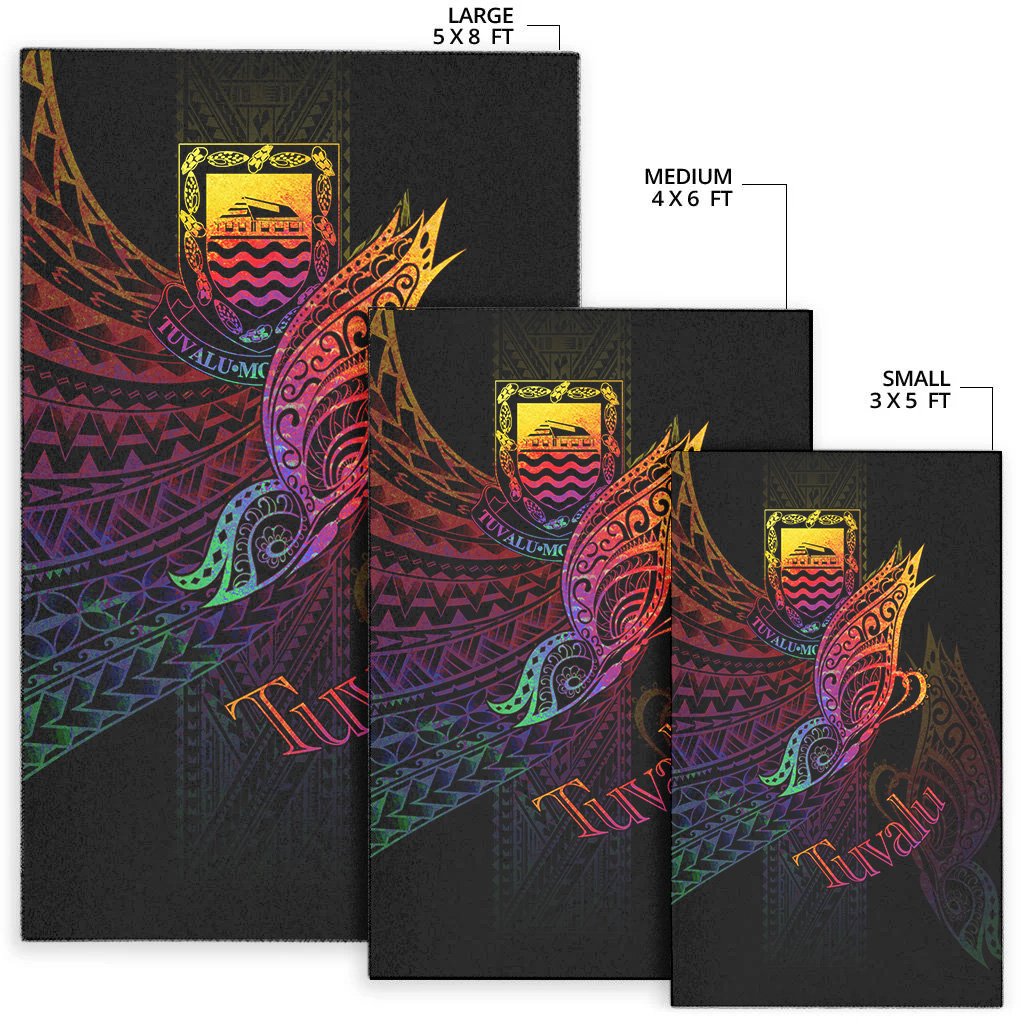 Tuvalu Area Rug - Butterfly Polynesian Style