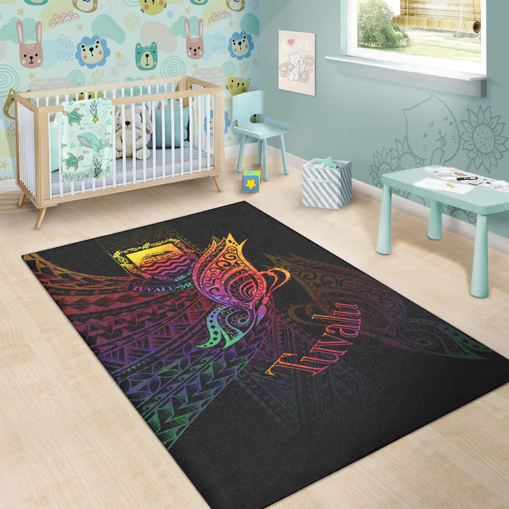 Tuvalu Area Rug - Butterfly Polynesian Style