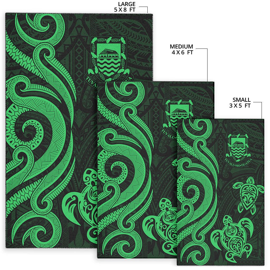 Tuvalu Area Rug - Green Tentacle Turtle