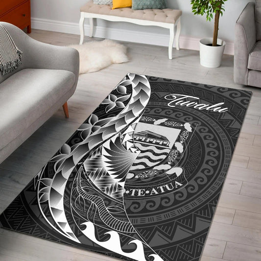 Tuvalu Area Rug - Polynesian Pattern Style