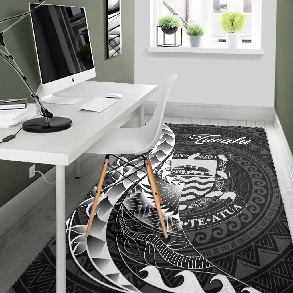 Tuvalu Area Rug - Polynesian Pattern Style