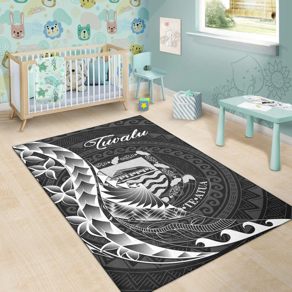 Tuvalu Area Rug - Polynesian Pattern Style