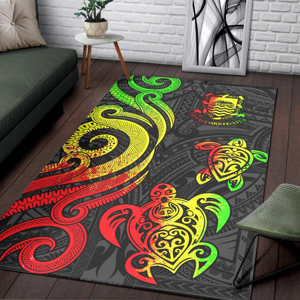Tuvalu Area Rug - Reggae Tentacle Turtle