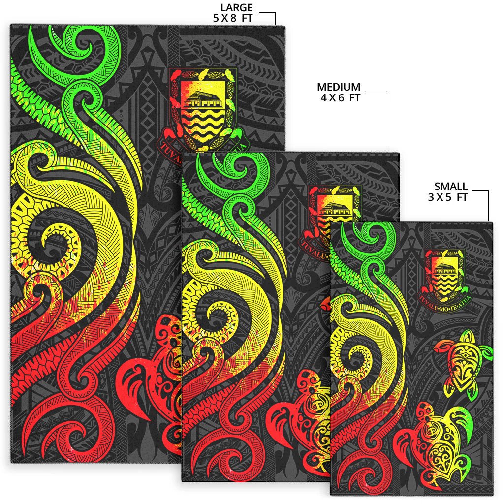 Tuvalu Area Rug - Reggae Tentacle Turtle