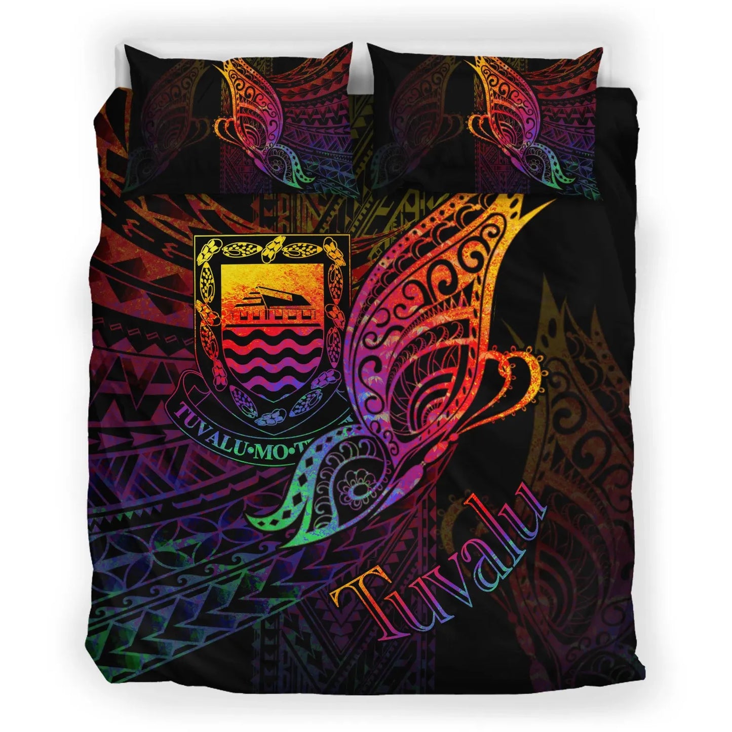 Tuvalu Bedding Set - Butterfly Polynesian Style