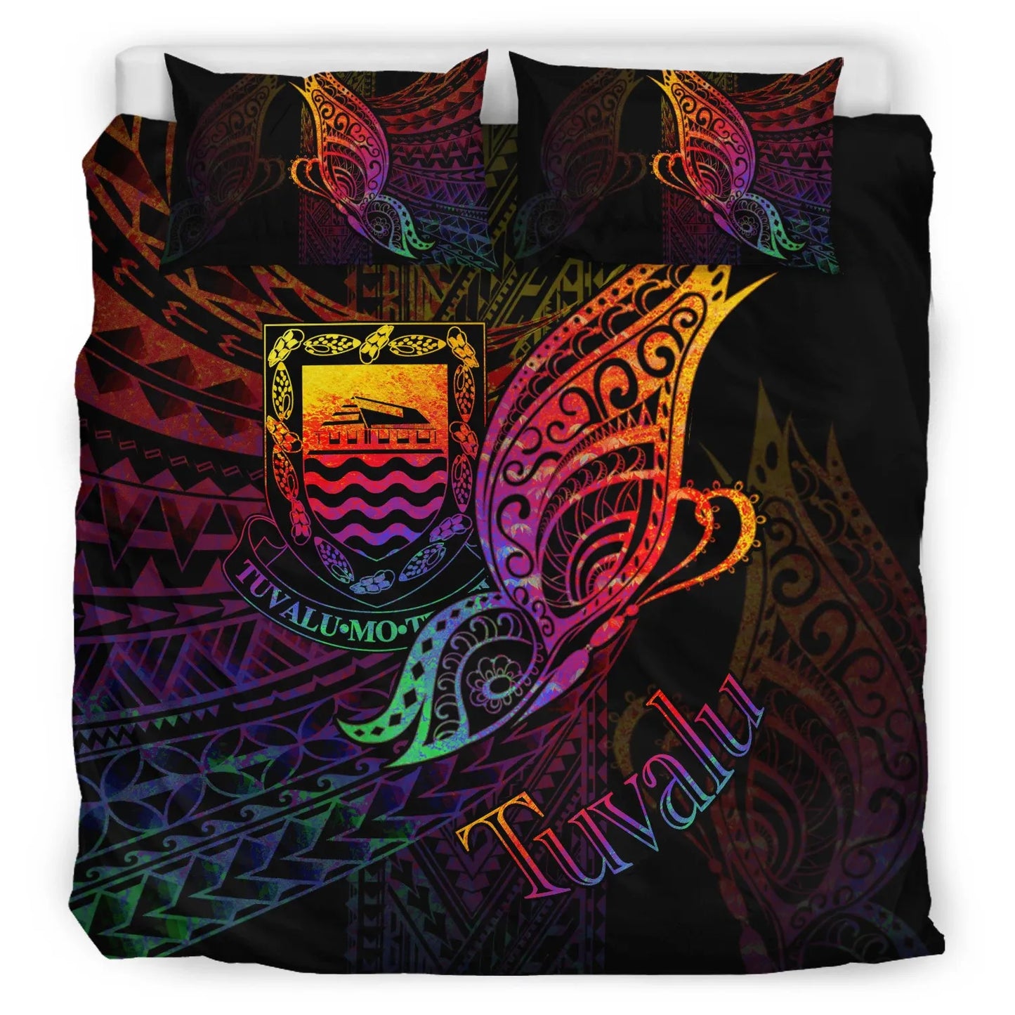 Tuvalu Bedding Set - Butterfly Polynesian Style