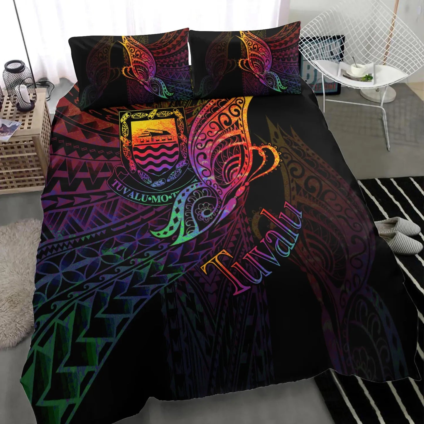 Tuvalu Bedding Set - Butterfly Polynesian Style