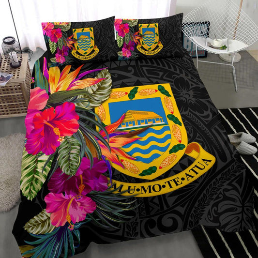 Tuvalu Bedding Set - Hibiscus Polynesian Pattern
