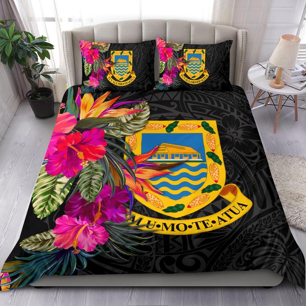 Tuvalu Bedding Set - Hibiscus Polynesian Pattern