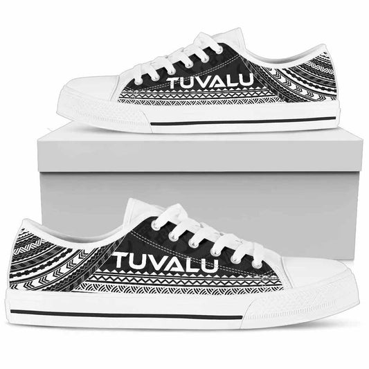 Tuvalu Low Top Shoes - Polynesian Black Chief Version