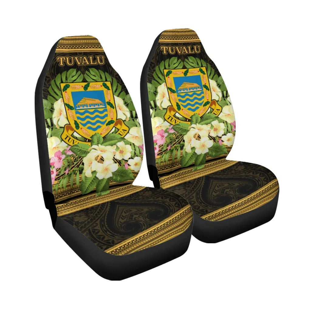 Tuvalu Car Seat Cover - Polynesian Gold Patterns Collection