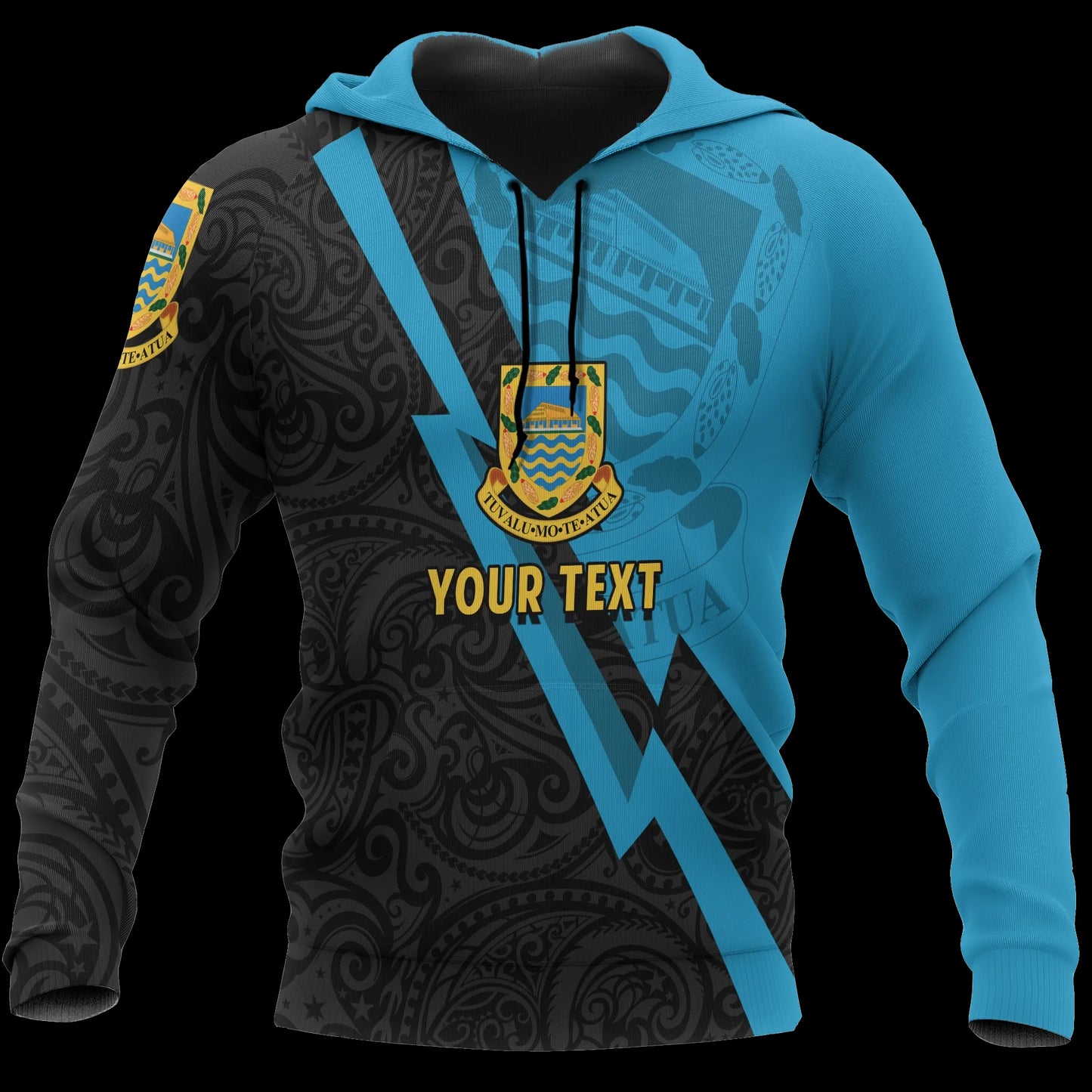 Tuvalu Custom Personalised Hoodie - Lighting Version