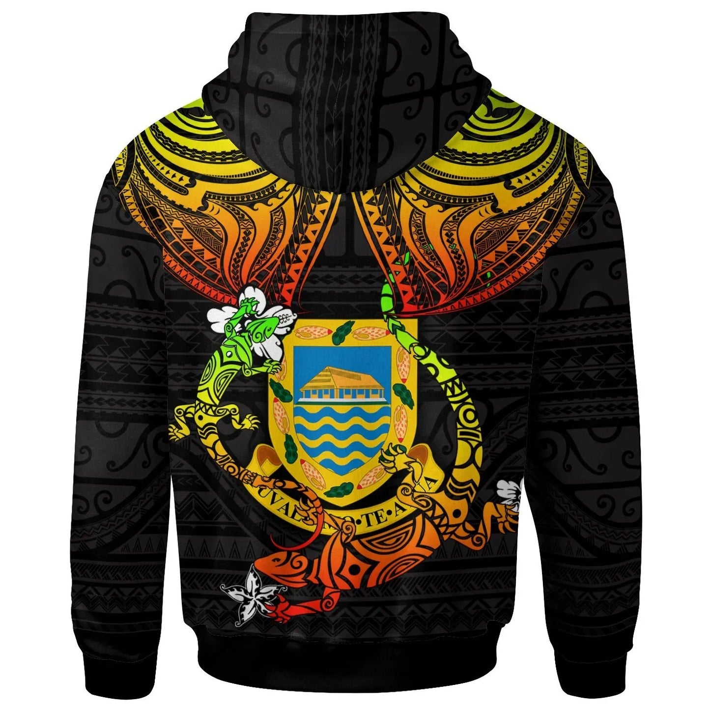 Tuvalu Custom Personalised Hoodie -  Lizard Good Chest