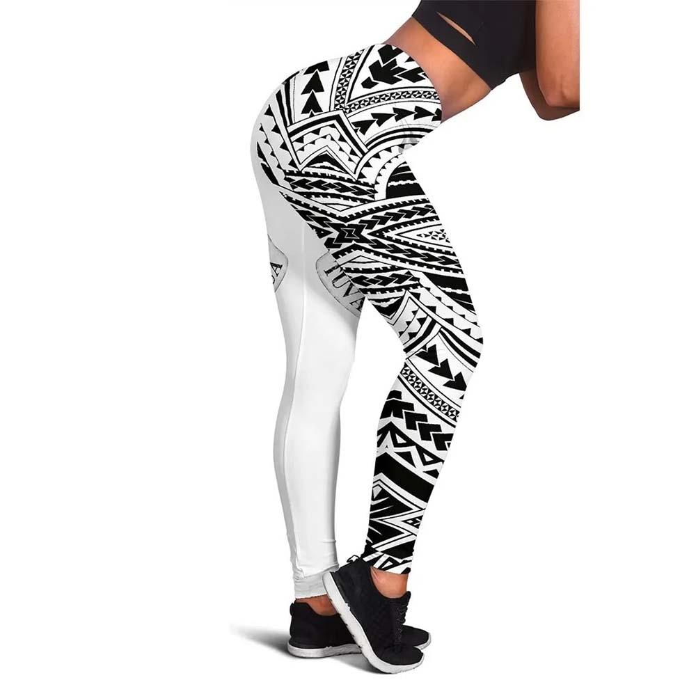 Tuvalu Flag Legging (White)