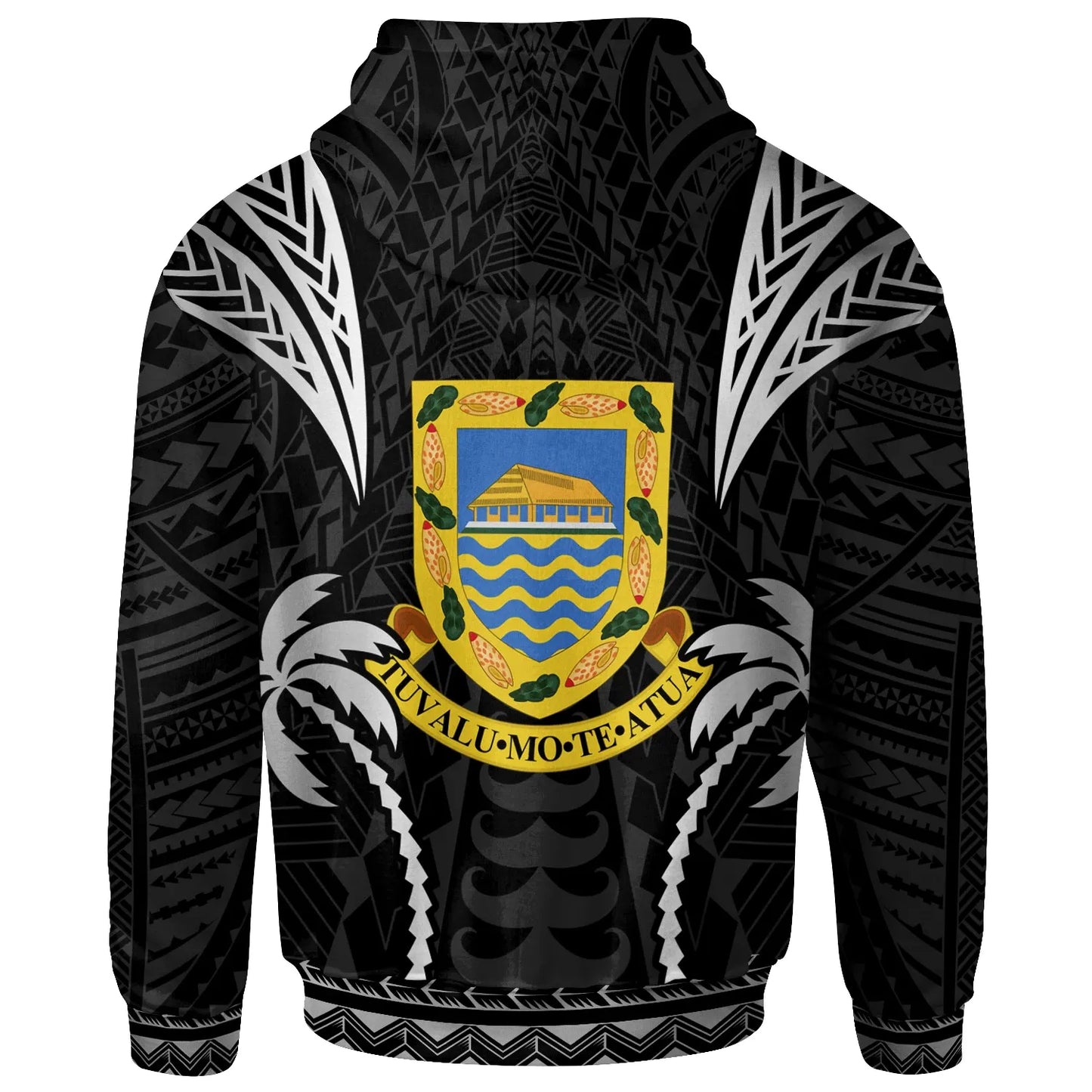 Tuvalu Hoodie - Blood Runs Through My Veins Style Black