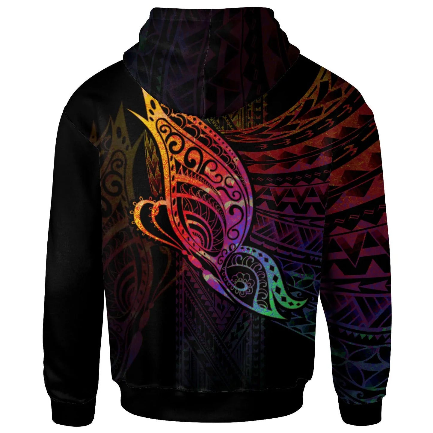 Tuvalu Hoodie - Butterfly Polynesian Style