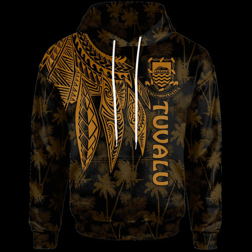 Tuvalu Hoodie - Polynesian Wings (Golden)