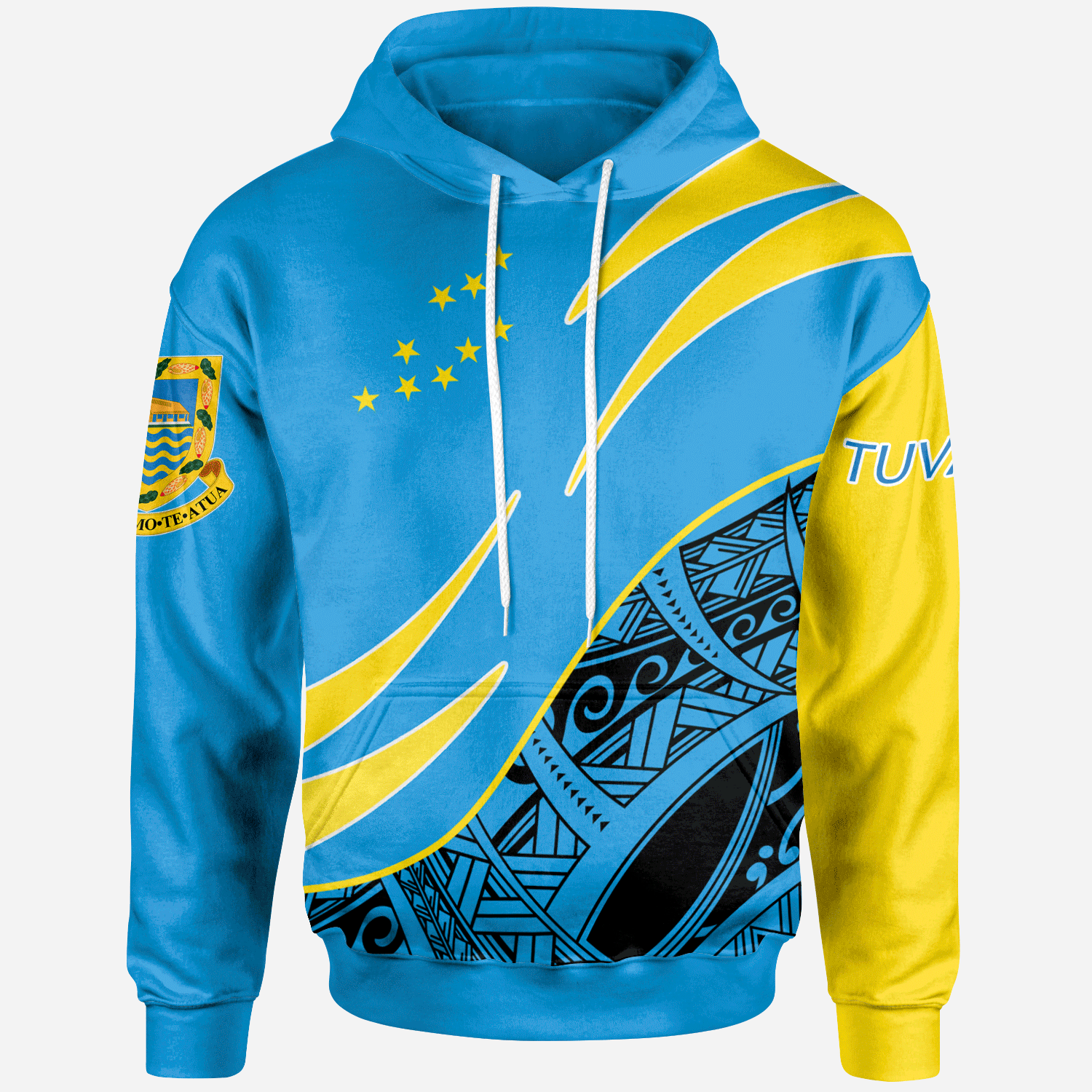 Tuvalu Hoodie - Symmetrical Lines