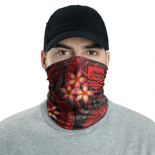 Tuvalu Neck Gaiter - Plumeria Red