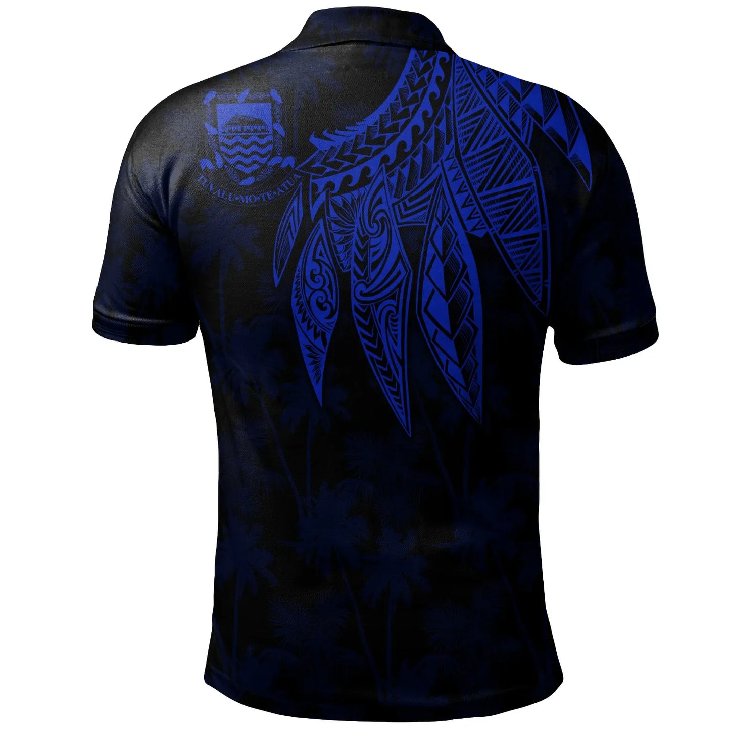 Tuvalu Polo - Polynesian Wings (Blue)