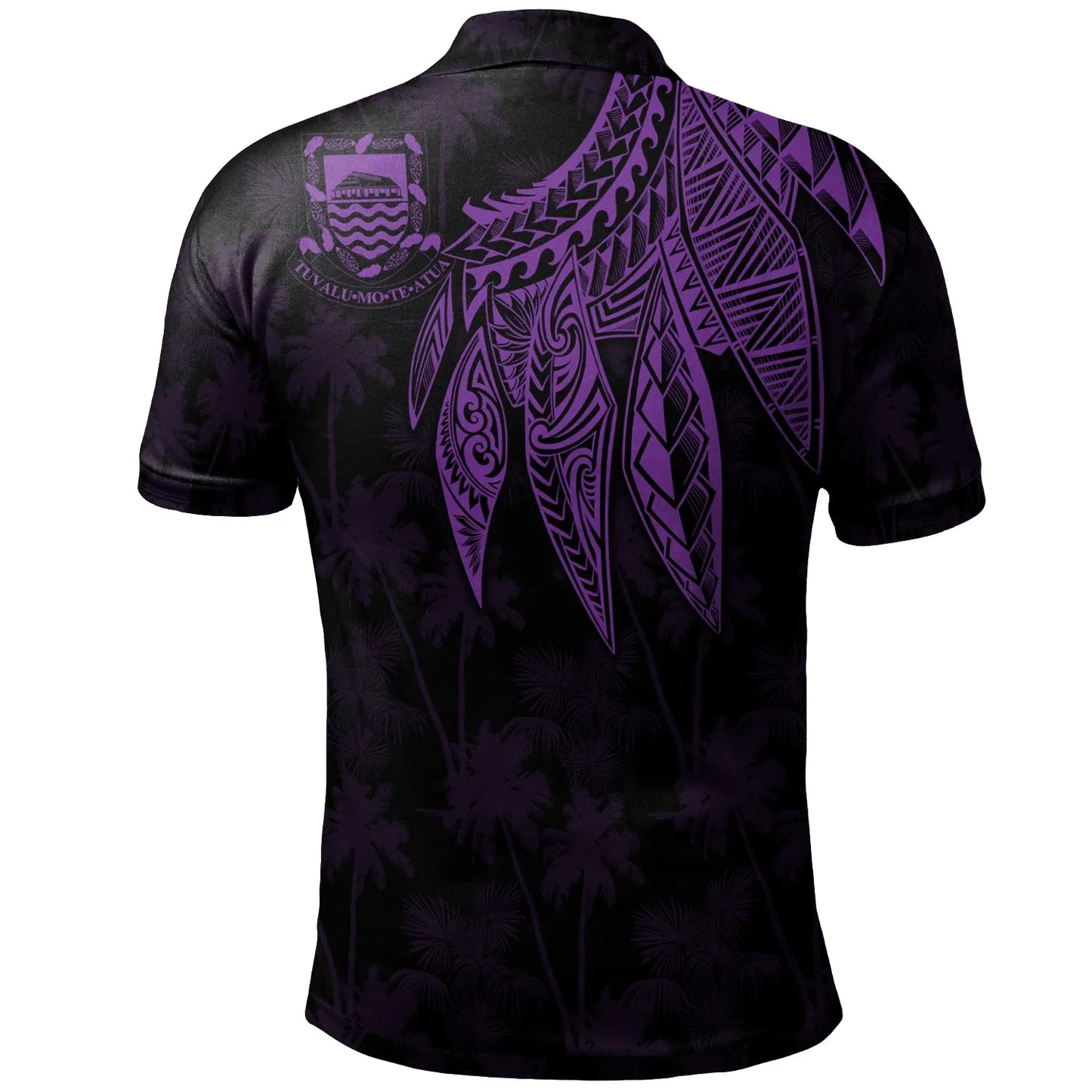 Tuvalu Polo - Polynesian Wings (Purple)
