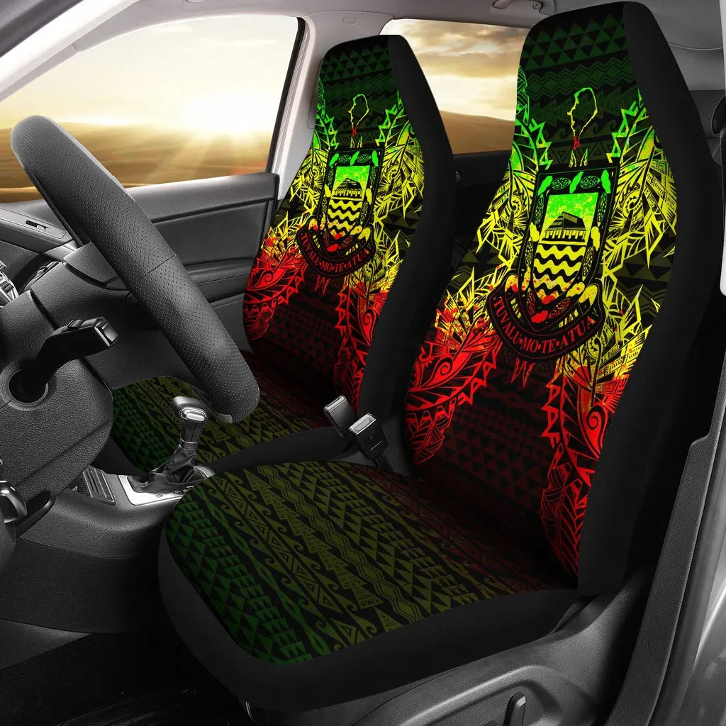 Tuvalu Car Seat Cover - Tuvalu Coat Of Arms Map Reggae