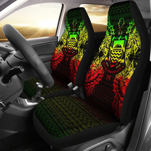 Tuvalu Car Seat Cover - Tuvalu Coat Of Arms Map Reggae