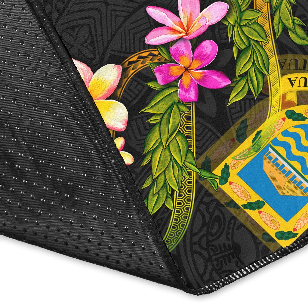Tuvalu Polynesian Area Rug - Plumeria Tribal
