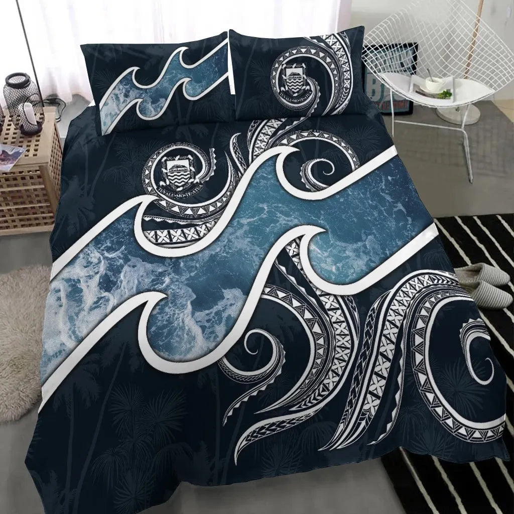 Tuvalu Polynesian Bedding Set - Ocean Style