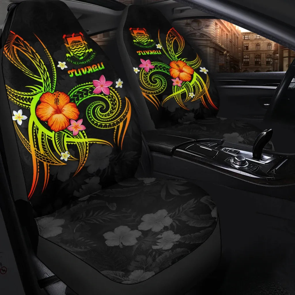 Tuvalu Polynesian Car Seat Covers - Legend of Tuvalu (Reggae)
