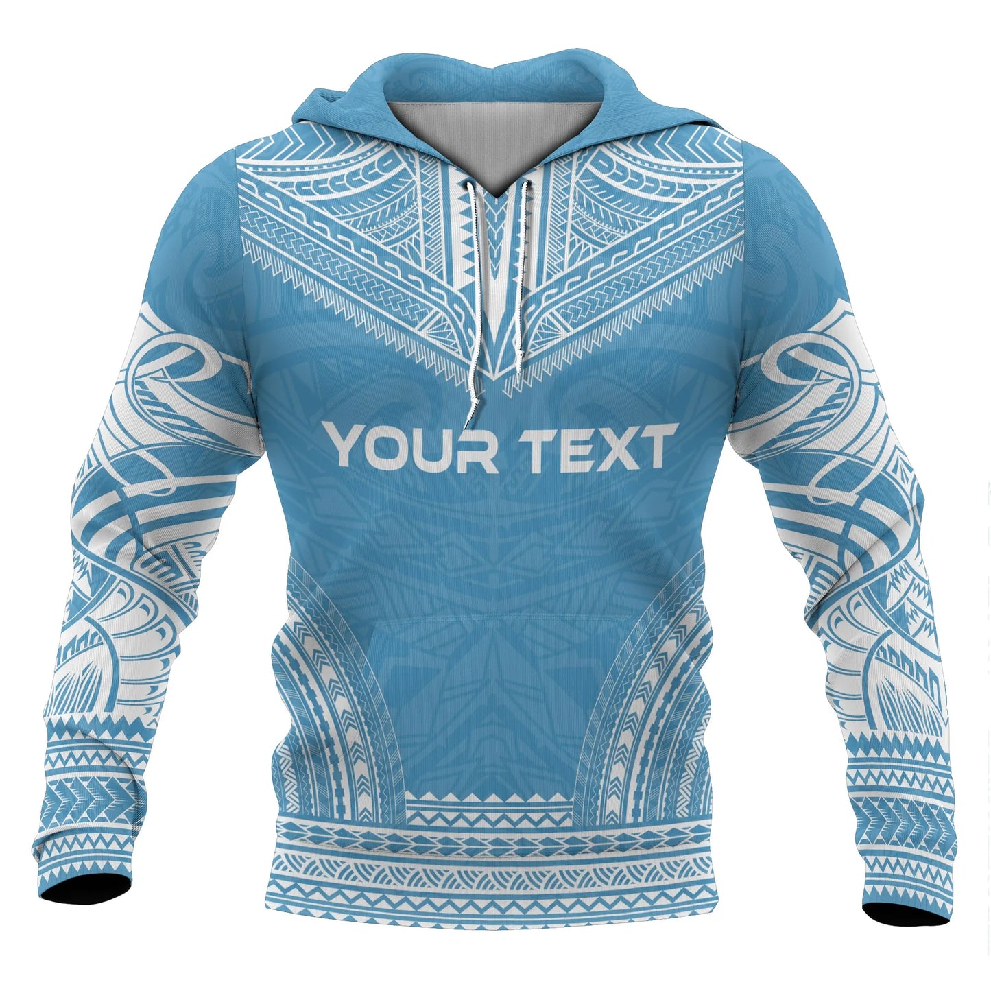 Tuvalu Polynesian Chief Custom Personalised Hoodie - Flag Version