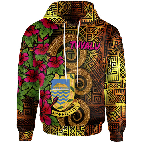 Tuvalu Polynesian Hoodie - Hibiscus Vintage