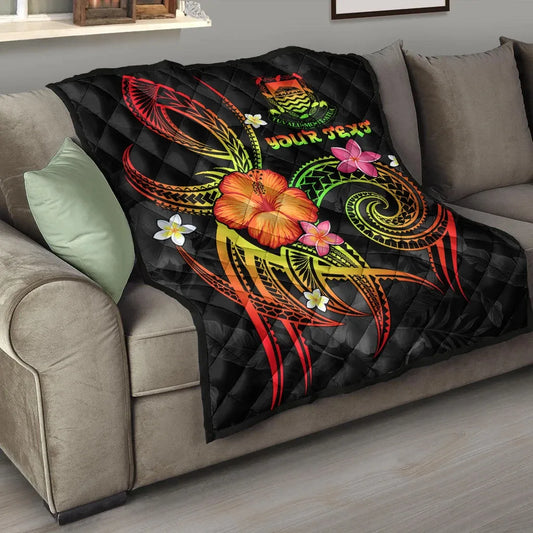 Tuvalu Polynesian Personalised Premium Quilt - Legend of Tuvalu (Reggae)