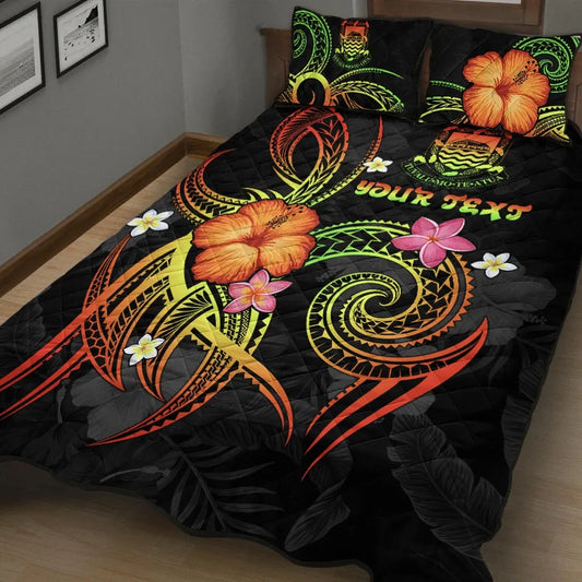 Tuvalu Polynesian Personalised Quilt Bed Set - Legend of Tuvalu (Reggae)