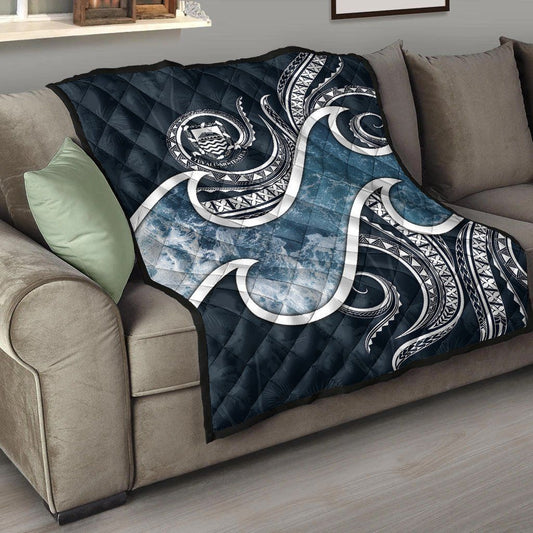 Tuvalu Polynesian Premium Quilt - Ocean Style