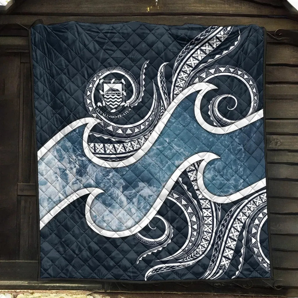 Tuvalu Polynesian Premium Quilt - Ocean Style