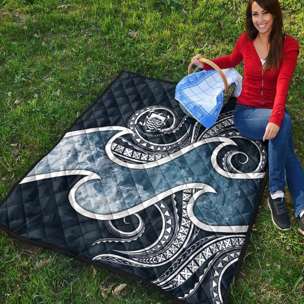 Tuvalu Polynesian Premium Quilt - Ocean Style