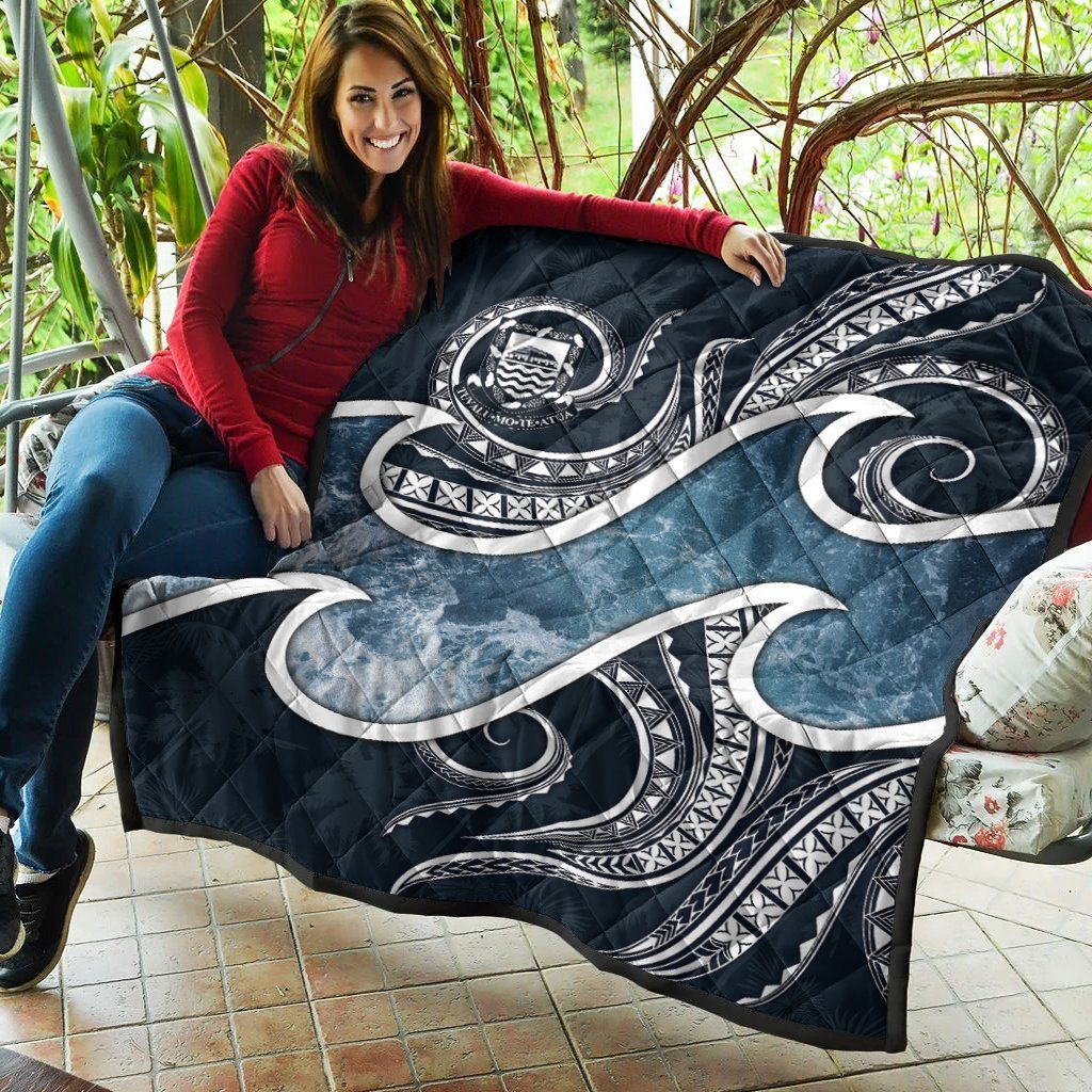 Tuvalu Polynesian Premium Quilt - Ocean Style