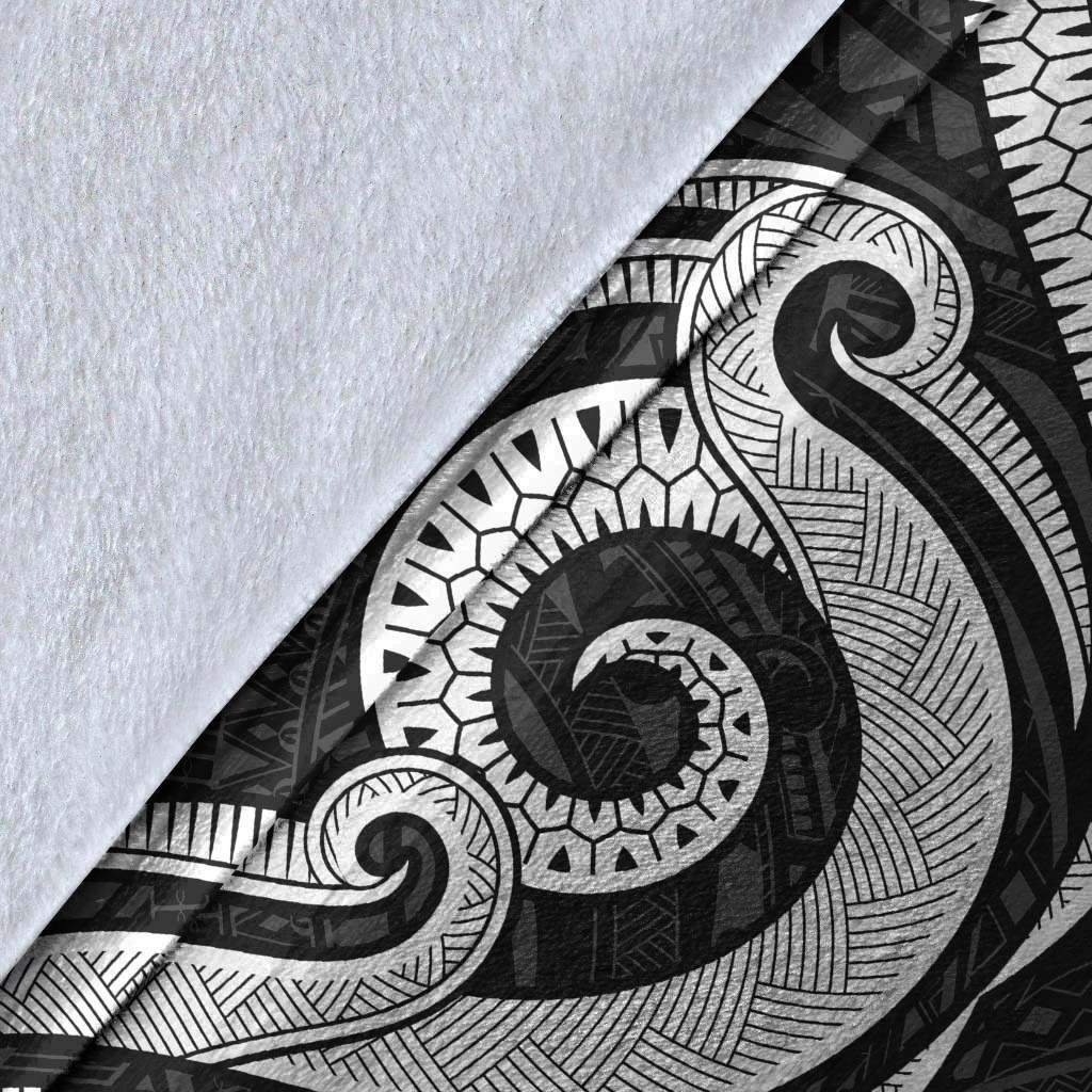 Tuvalu Premium Blanket - White Tentacle Turtle