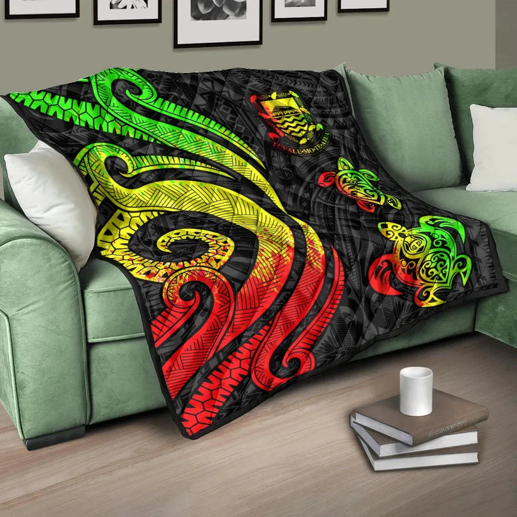 Tuvalu Premium Quilt - Reggae Tentacle Turtle