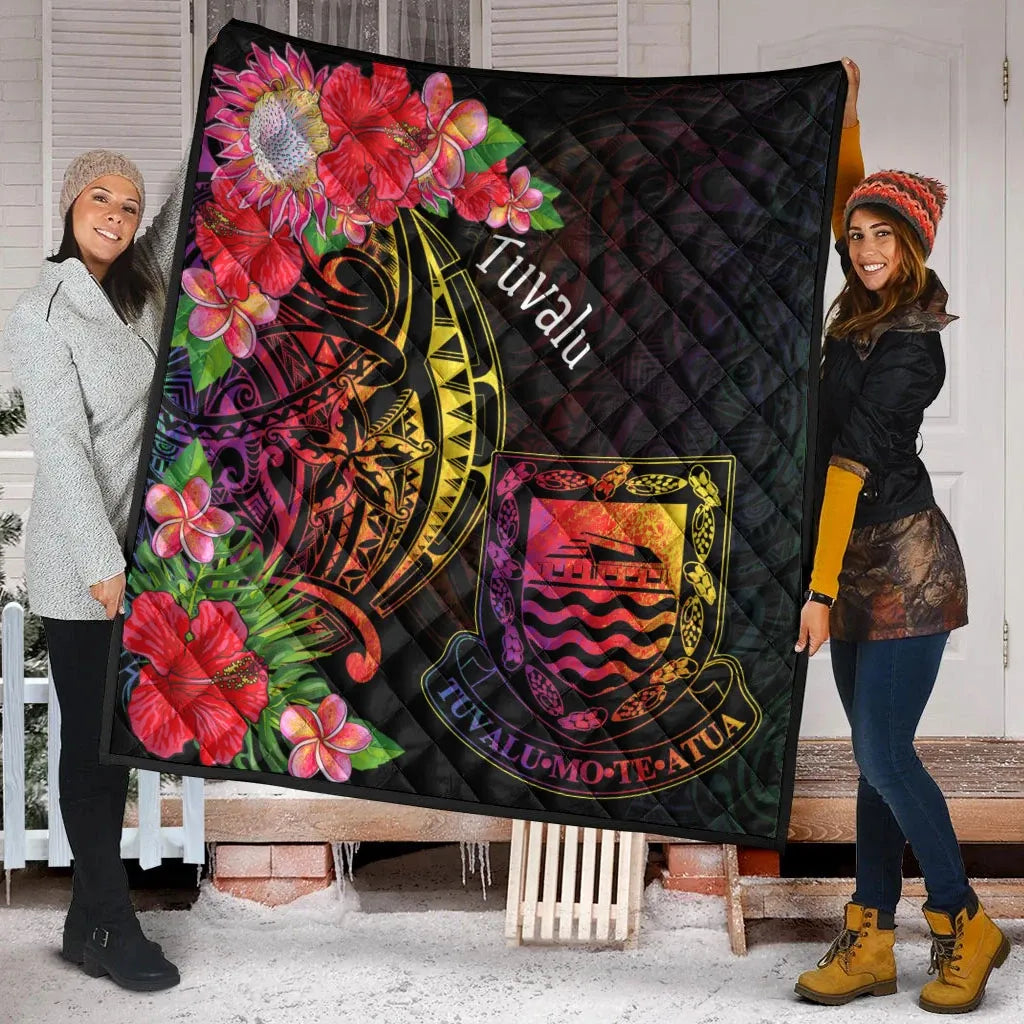 Tuvalu Premium Quilt - Tropical Hippie Style