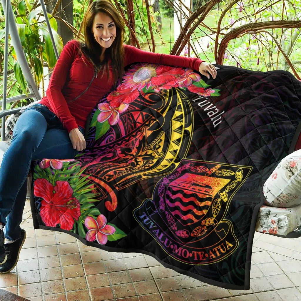 Tuvalu Premium Quilt - Tropical Hippie Style
