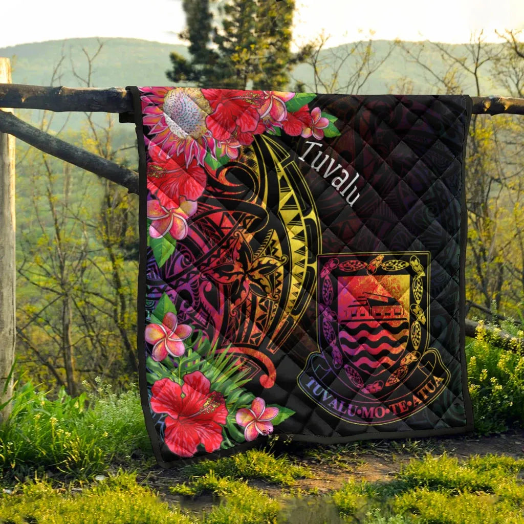 Tuvalu Premium Quilt - Tropical Hippie Style