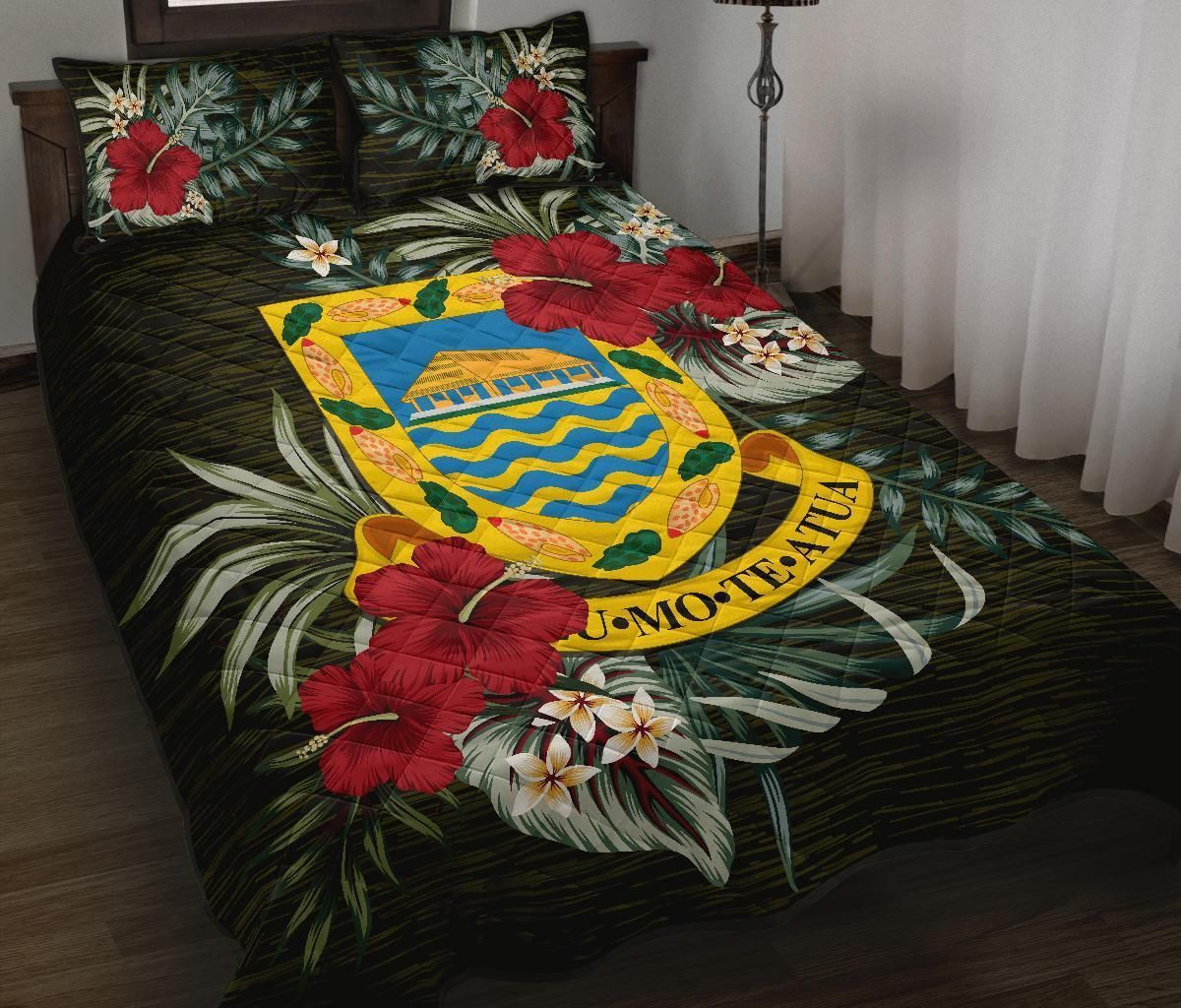 Tuvalu Polynesian Quilt Bed Set - Special Hibiscus
